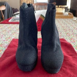 Barneys New York Luxury Lapis Black heeled boot